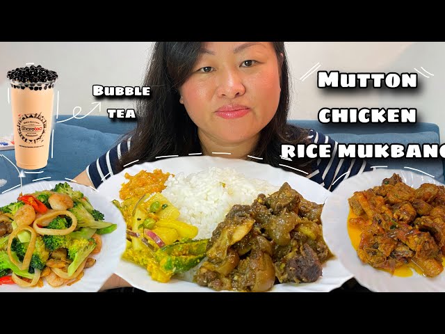 Mutton And Chicken Mukbang | Nepali Mukbang | #nepali #mukbang #mutton #chicken