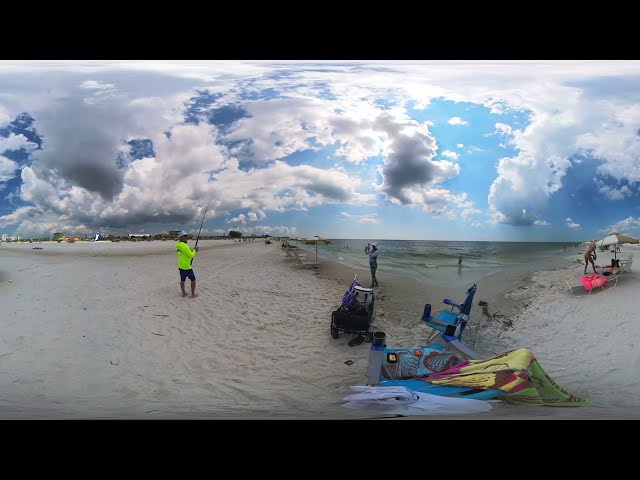 360°videos V R  kite-flying/ #4   TREASURE ISLAND BEACH FL  /Meta Quest 2/3 Pro/ Adventures Await!