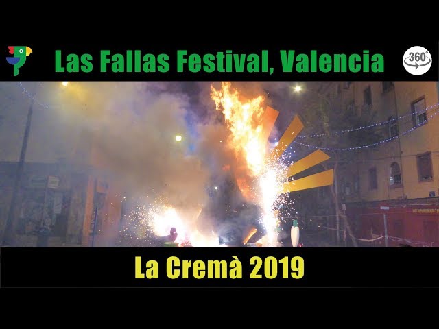 Closing Ceremony of Las Fallas, La Cremà #LasFallasVR