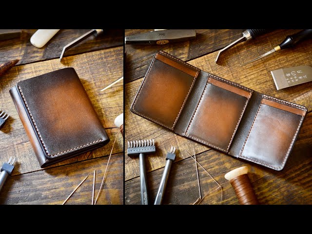 Making A Leather Trifold Wallet - Leather Craft