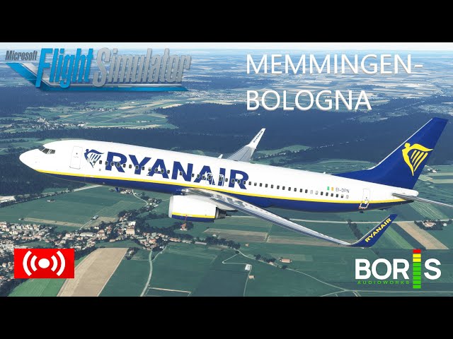 MFS2020 Memmingen to Bologna PMDG B737-800 New Boris Sound!