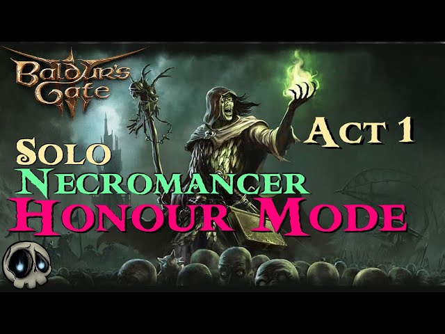 BG3 - Solo Necromancer - Honour Mode!  - Act 1