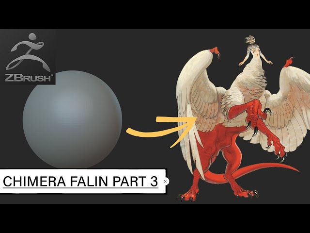 Zbrush Speed Sculpt Chimera Falin Part 3 : Body