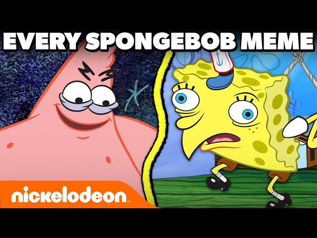 SpongeBob Memes & Their Original Scenes 🌈 | Nicktoons