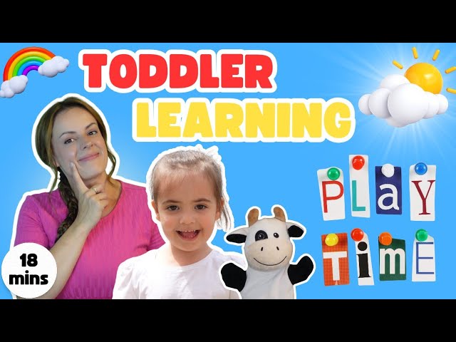 Learn to Talk & Play | Weather | Learning Videos For Toddlers + Pretend Play & Water Play Miss Katie