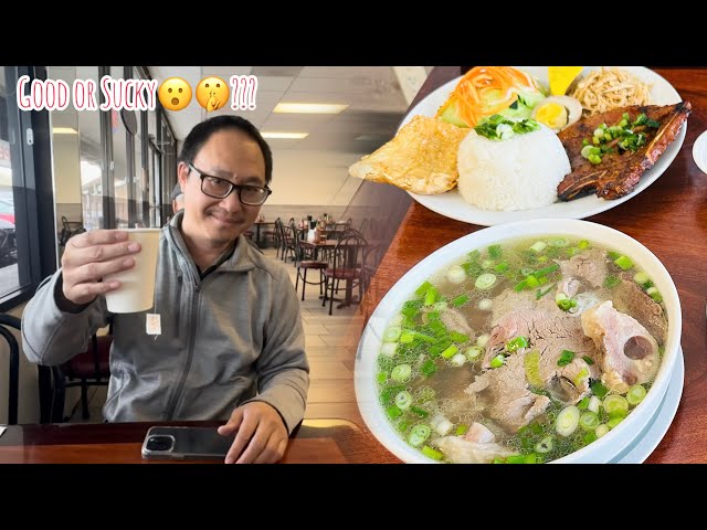 TRYING OUT BRAND NEW VIETNAMESE BROKEN RICE & PHO RESTAURANT @ Cơm Tấm Long Xuyên In Milpitas CA!