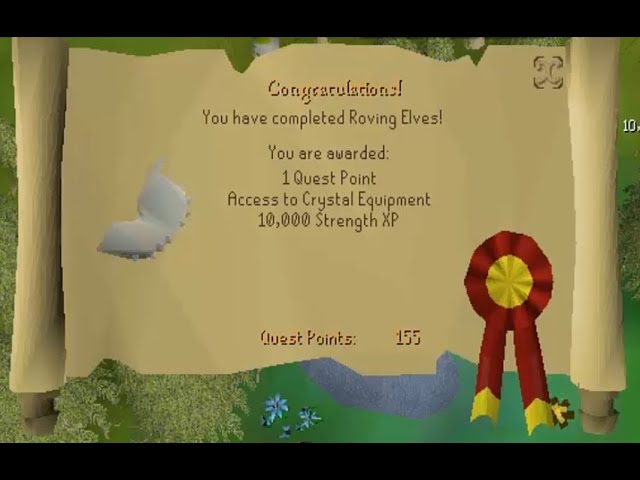 Old school Runescape 2020 Roving Elves Quest Guide.