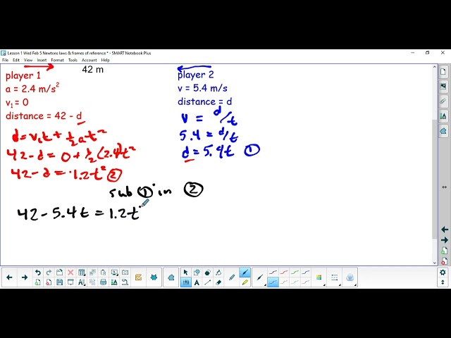 Solving the Collision Time of Two Football Players