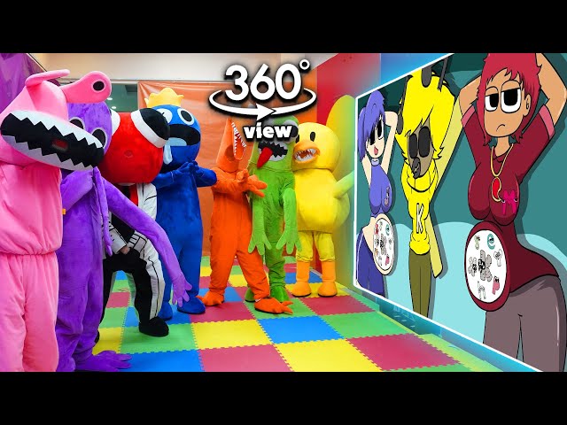 Rainbow Friends 360° - CINEMA HALL |Alphabet Lore But It's Reverse (Z - A) | Alphabet Lore Transform