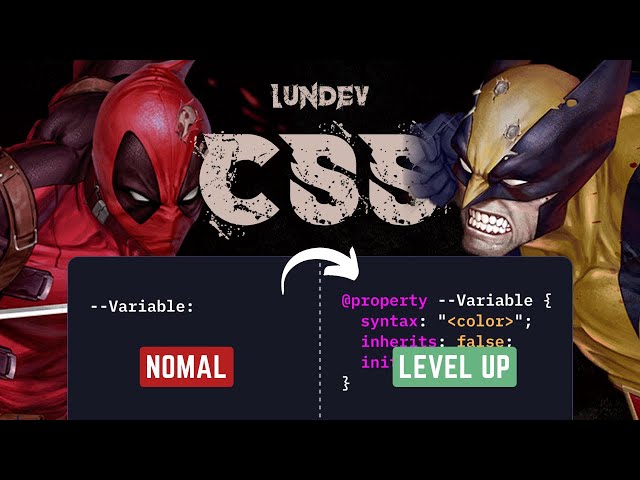 Variables in CSS - Level Up variables with Propery