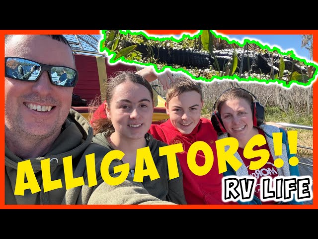 WILD AIRBOAT ADVENTURE Through Alligator Territory! FULL TIME RV Life