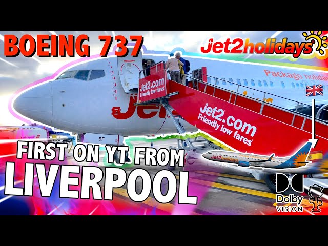 FIRST ON YOUTUBE! JET2 FLIGHT FROM LIVERPOOL TO TENERIFE! Boeing 737-800 (HDR10+ Trip Report)