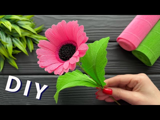 Easy Crepe Paper Flower How to Make Paper Flower Paper Craft