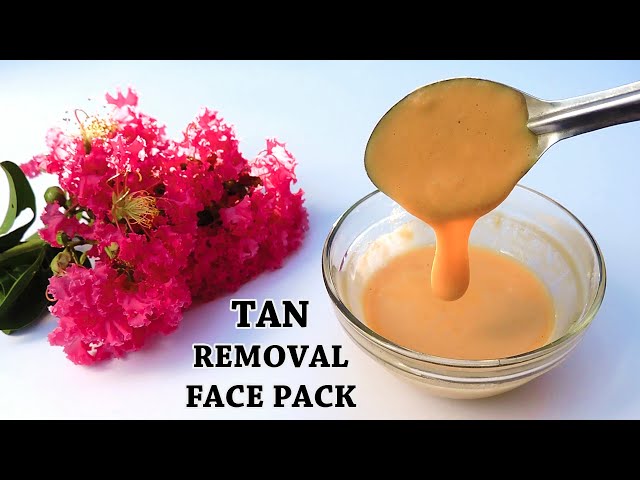 TAN REMOVAL FACE PACK | BEST DE TAN FACE PACK HOMEMADE | ANTI TAN FACE PACK FOR GLOWING SKIN | DETAN