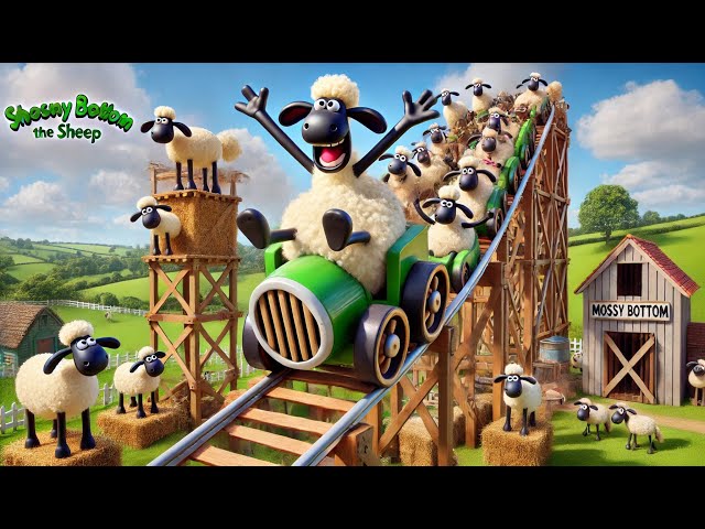 "Shaun’s Great Farm Adventure: The Rollercoaster Surprise! 🐑🎢