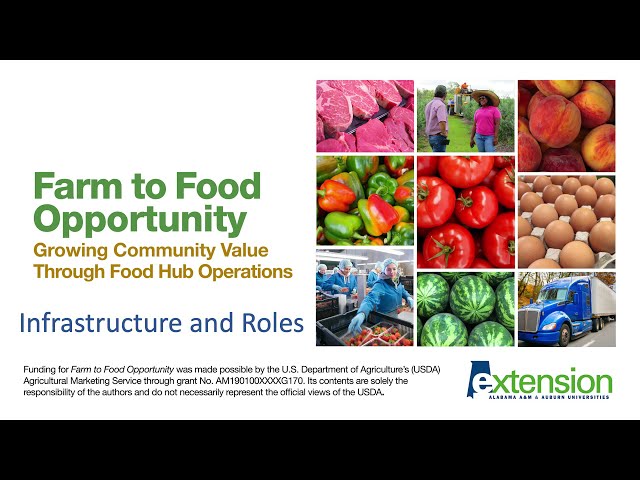 Farm to Food Opportunity: Infrastructure and Roles