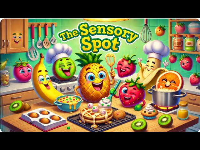 The Sensory Spot - Learning Colors and Textures with Fruit Sensory Play for Kids 🍌🍒🍒