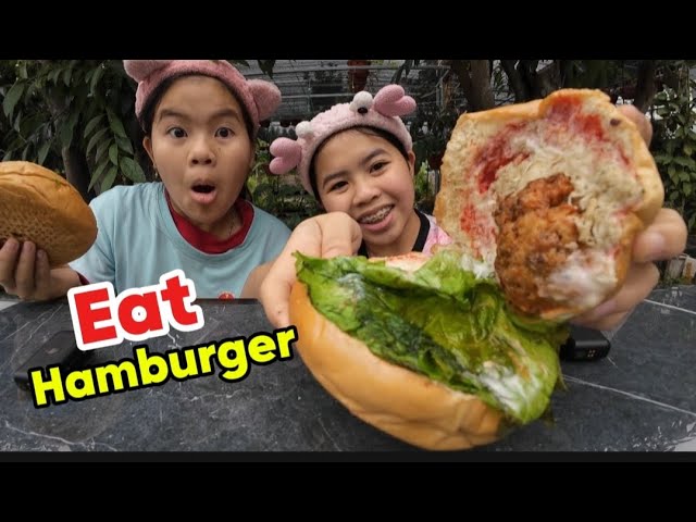 Lộc TiVi Ăn Bánh Mì Hamburger siêu ngon