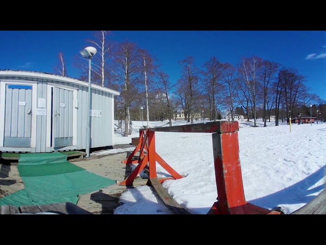 WINTER SWIMMING (360 video) | Virtual Outdoors Finland