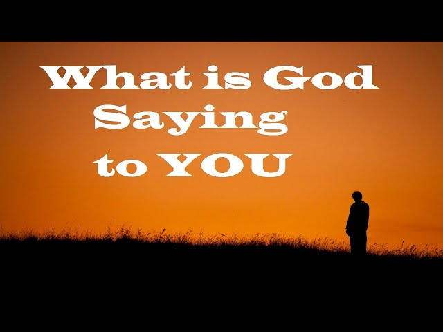 What's God Saying to You? Session 3 (Elder George Zamloot)