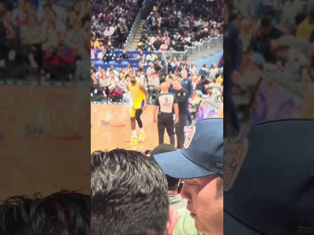 The KING 👑 Enters the Game !! 🐐 Lakers + Wizards - Capital One Arena 🏀 🏛️