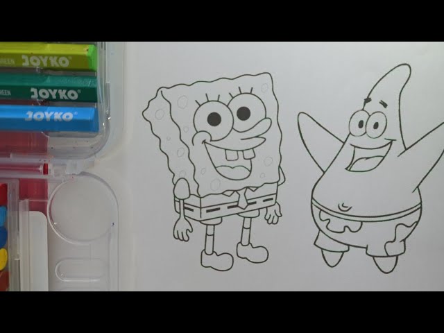 MEWARNAI SPONGEBOB PATRICK #viralvideo #youtubekids #spongebob #youtuber #youtubekids #fyp #mewarnai