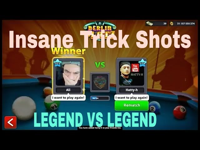 Hatty-H VS ALI 8BP!! BEST INSANE TRICK SHOT