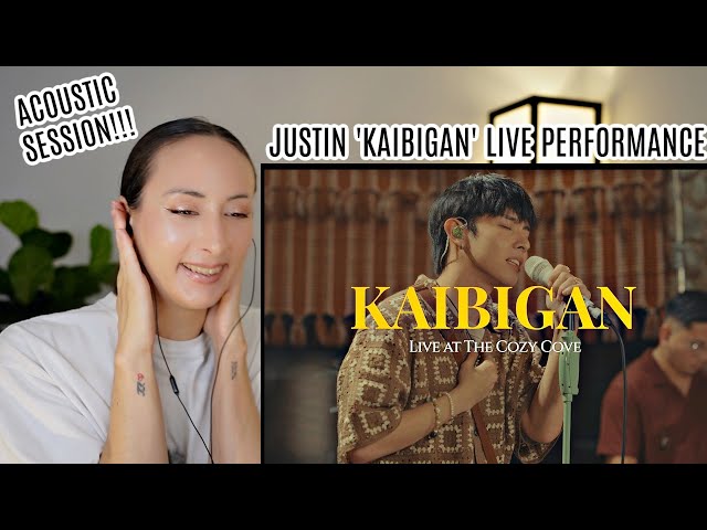 kaibigan (Live at The Cozy Cove) - justin REACTION | Justin De Dios