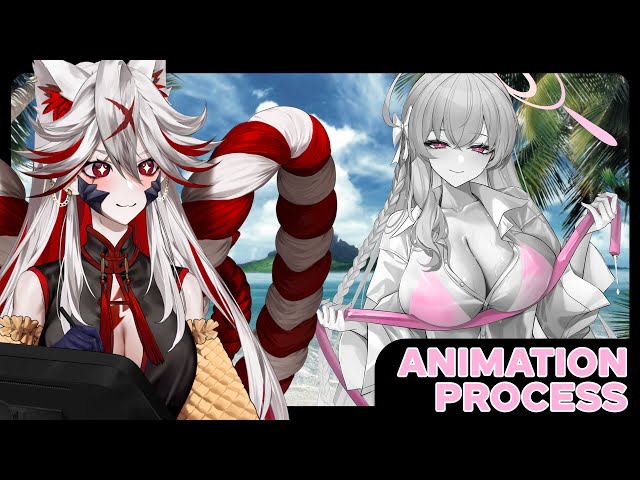 Blue Archive Animation Process for the new Skin MMV - Part 26 - GradNC x Mina