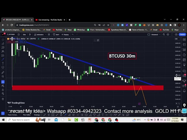 BTCUSD 30m  chart LIVE Signal