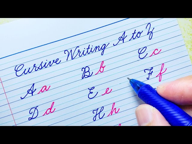 Cursive writing a to z for beginners | Cursive writing abcd | English Cursive handwriting abcd | abc