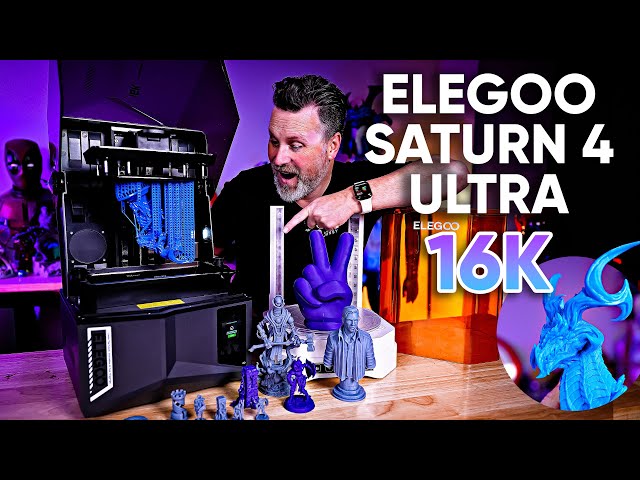 Elegoo's Best Resin 3D Printer - Saturn 4 Ultra 16K - its HOT!