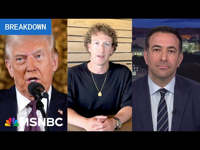 See it: Trump says Mark Zuckerberg surrendered to his jail threat (Melber breakdown)