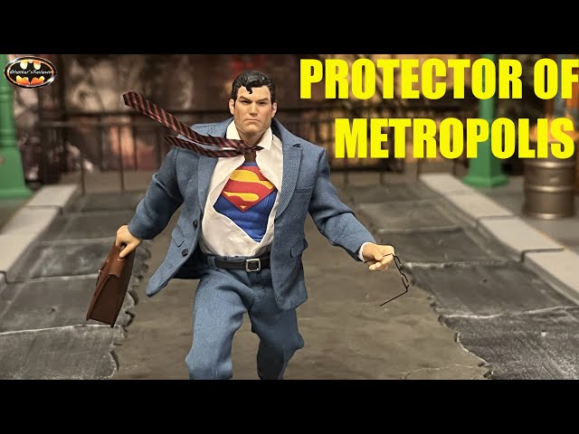 Muff Toys Clark Kent Protector of Metropolis Superman 1:12 Mezco Style Blue Suit Figure Review