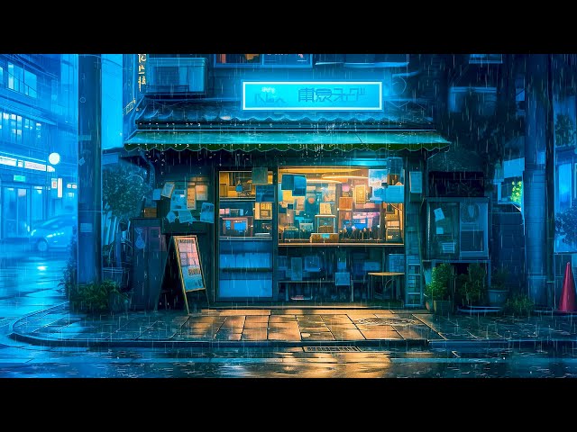 Rainy Saturday Night In Japan 💦 Pluviophile Lofi 💦 Rainy Lofi Songs To Calm Down And Feel Peaceful