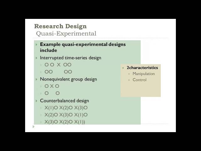 Developing a Quantitative Research Plan: Choosing a Research Design