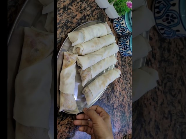 chicken Spring Rolls#shortsviral #food #shortvideo#islam #islamic #short #shorts #trending