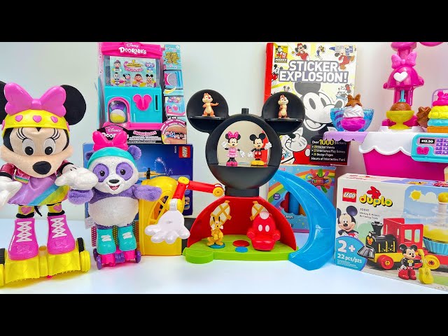 Mickey Mouse Collection Unboxing Review | Squishy Vending Machine | Roller Skate Dance Party