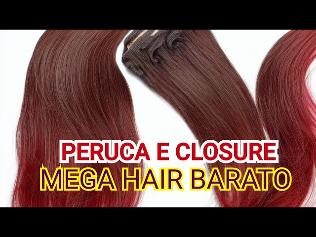 Cabelo Humano para mega Hair Barato - Liquidação Total De peruca, Costure e lace Wig