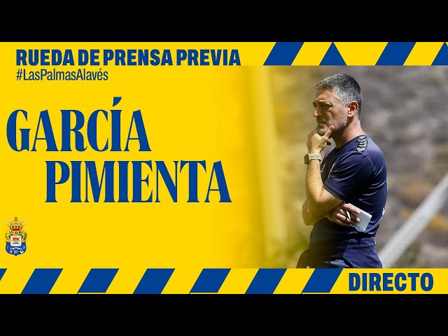 Rueda de prensa de García Pimienta previa a #LasPalmasAlavés | UD Las Palmas