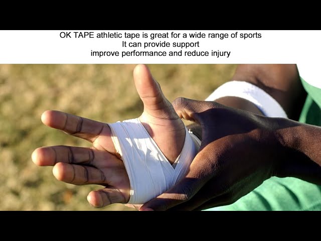 OK TAPE Athletic Sports Tape（45ft Per Roll Very Strong Tape for Athlete & Sport Trainers)