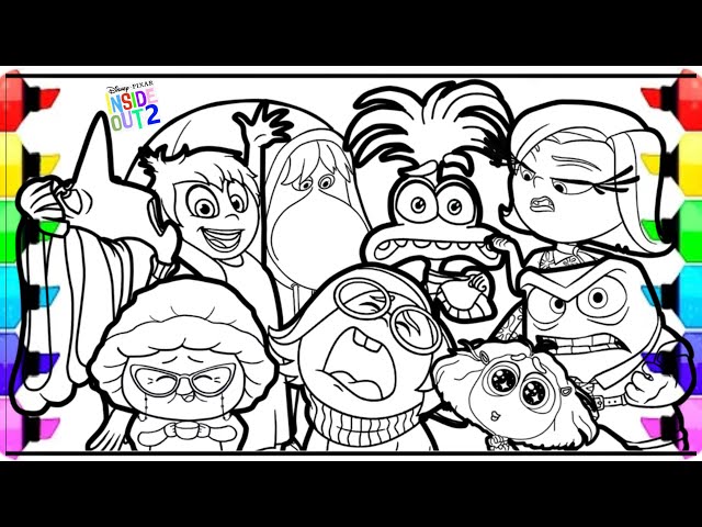 Inside Out 2 Coloring Book / How to Color Disgust, Anger, Sadness and Other Characters / NCS Music