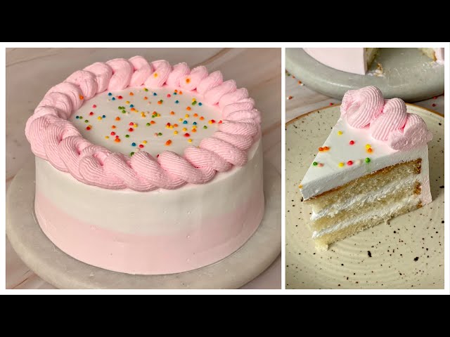 Super Easy Vanilla Cake In Kadai | Vanilla Birthday Cake Without Oven | Easiest Cake Recipe