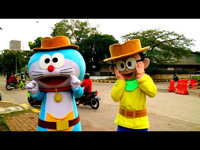 Badut Lucu Doraemon & Nobita -!! Joget Santuy -!! Badut Tiktok -!!Funny Clown