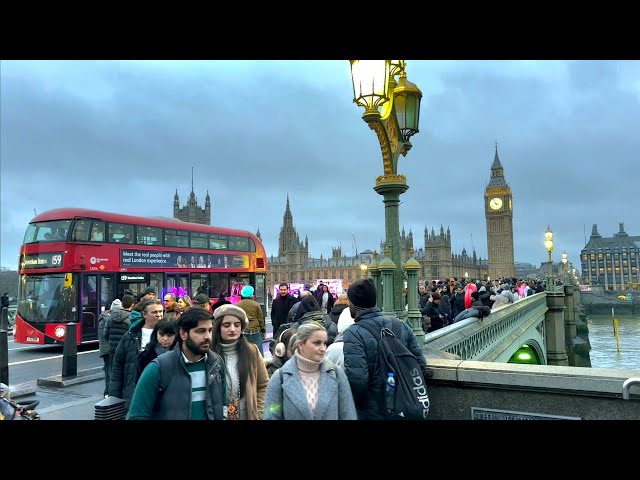 🇬🇧🎄🤶 MAGICAL CHRISTMAS WALK THROUGH CENTRAL LONDON, 4K HDR