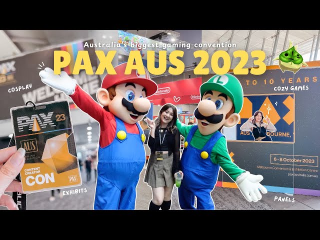 biggest gaming convention in Australia 👾✨ cozy games, panels, cosplayers, friends | PAX AUS 2023