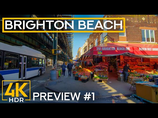 Through Brighton Beach and Sheepshead Bay on Onewheel - 4K HDR Virtual Tour Best Shots - Preview #1