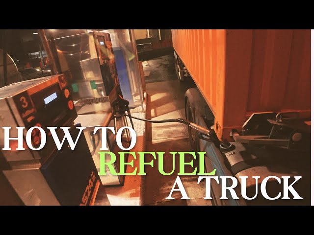 How to Fuel a Diesel Truck |4K| POV DAF XG 480 Truck Driving