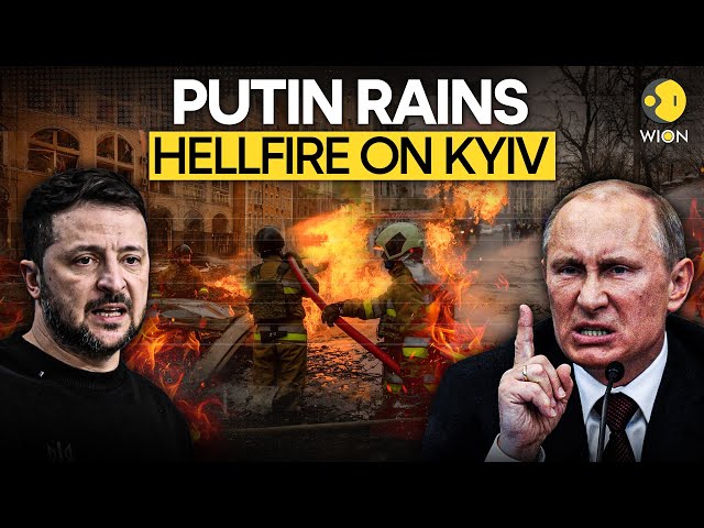 Russia-Ukraine War: Massive Fire Erupts As Putin Rains Hellfire on Kyiv | Zelensky Warns | WION LIVE