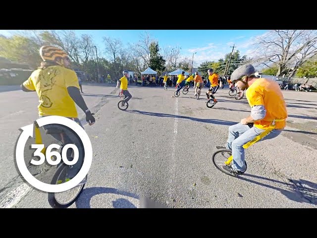 Unicycle Football (360 Video)